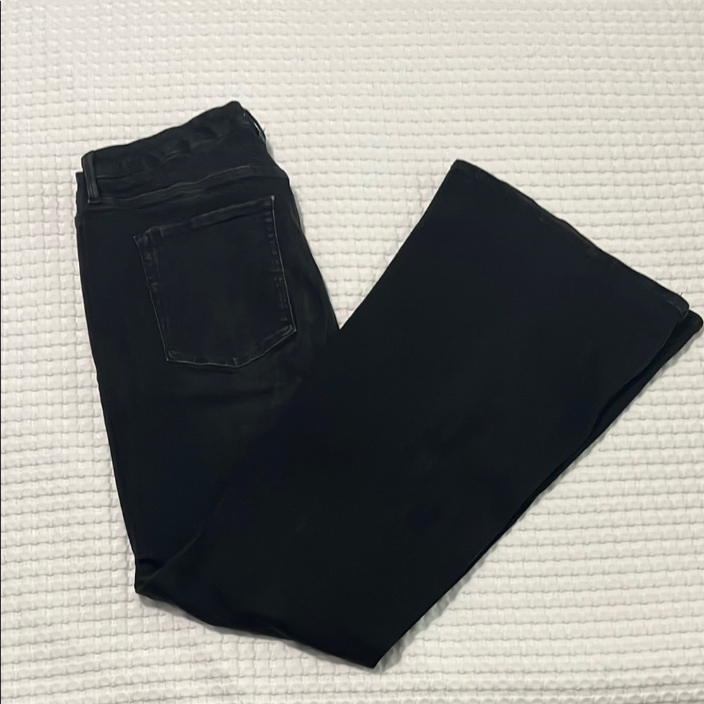 Good American Black Flare Jeans